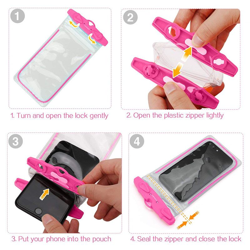 Waterproof Phone Pouch Drift Diving Swimming Bag Underwater