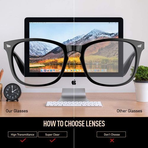 Anti Blue Rays Computer Glasses, Anti Blue Light Glasses - Brown