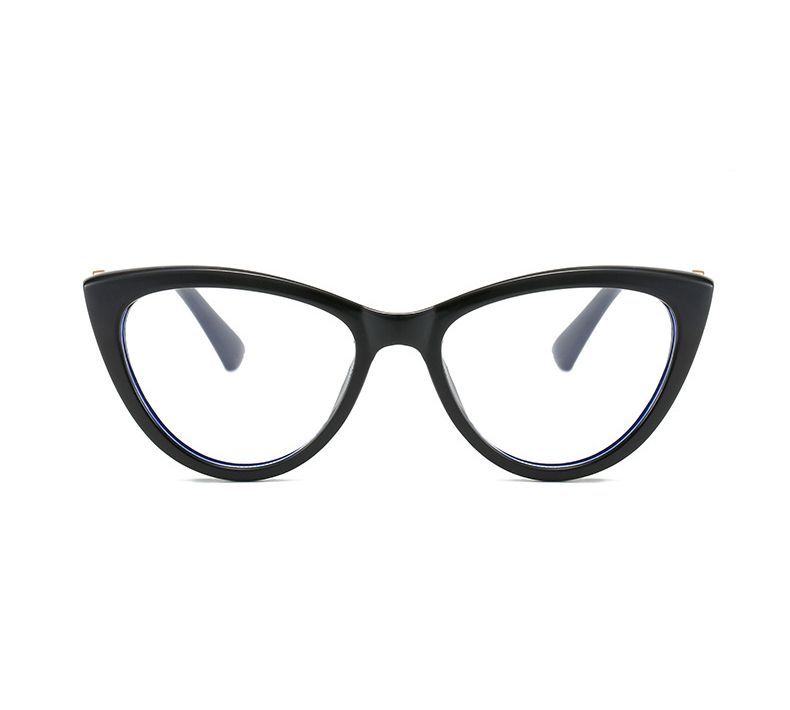 Anti Blue Ray Light Glasses For Screens Cat Eye Frame Black