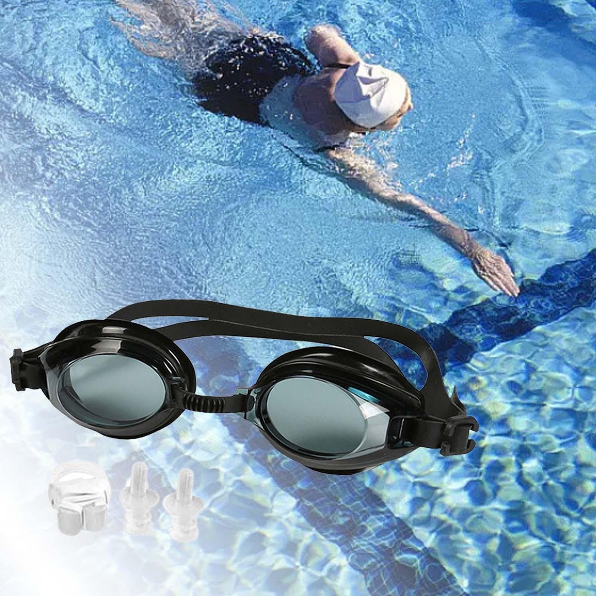 Swimming Goggles Adult Soft Silicone Strap Comfortable