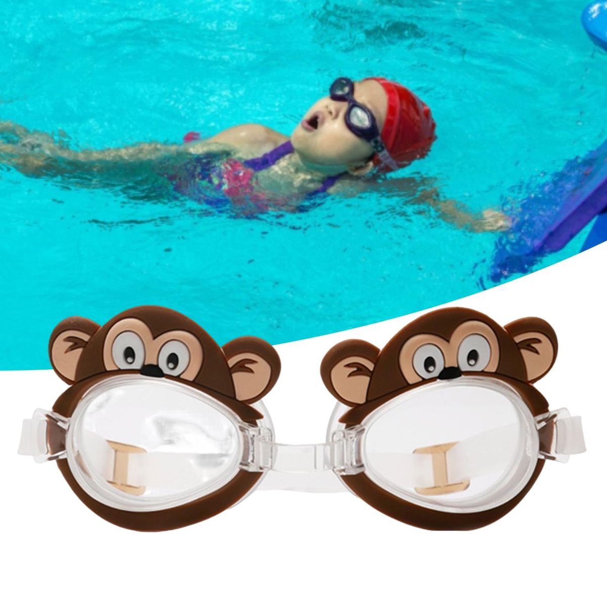 Diving Glasses Cute Cartoon Kids Swim