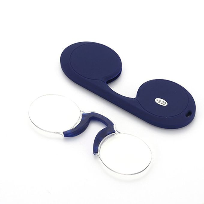 Frameless Presbyopia Gl Es Portable Soft Sili One Nose  Lip Presbyopia Gl Es  Lip Nose Reading Presbyopia Gl Es-Blue-150°
