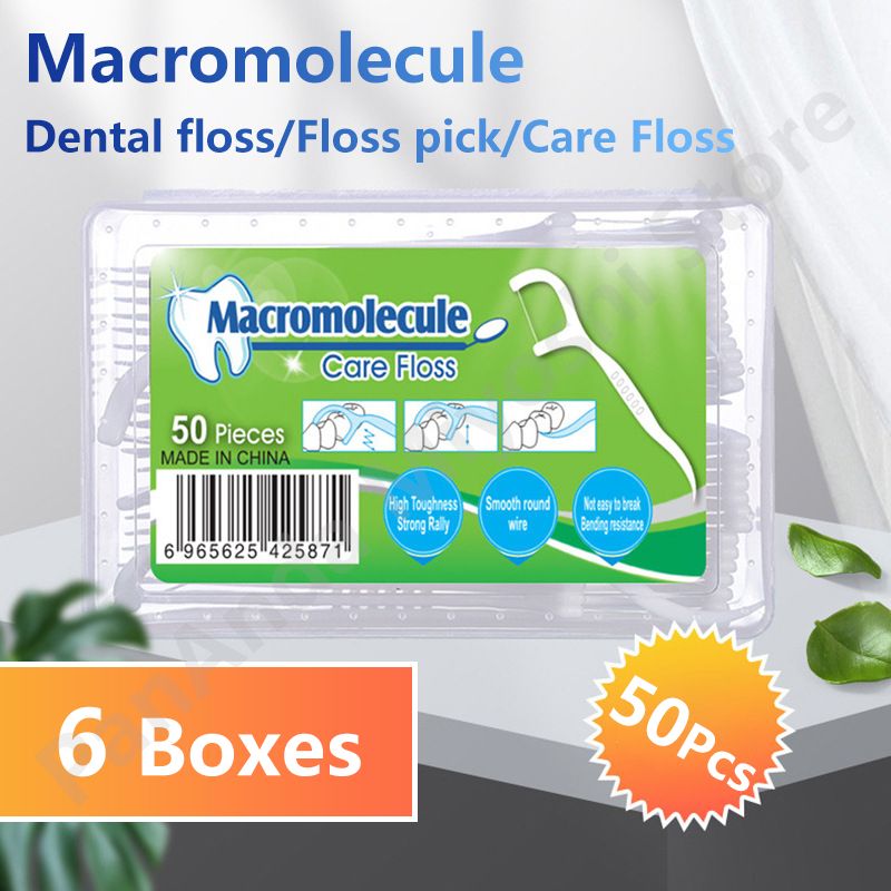 Macromolecule Dental Floss Pick Oral Hygiene Care Toothpick