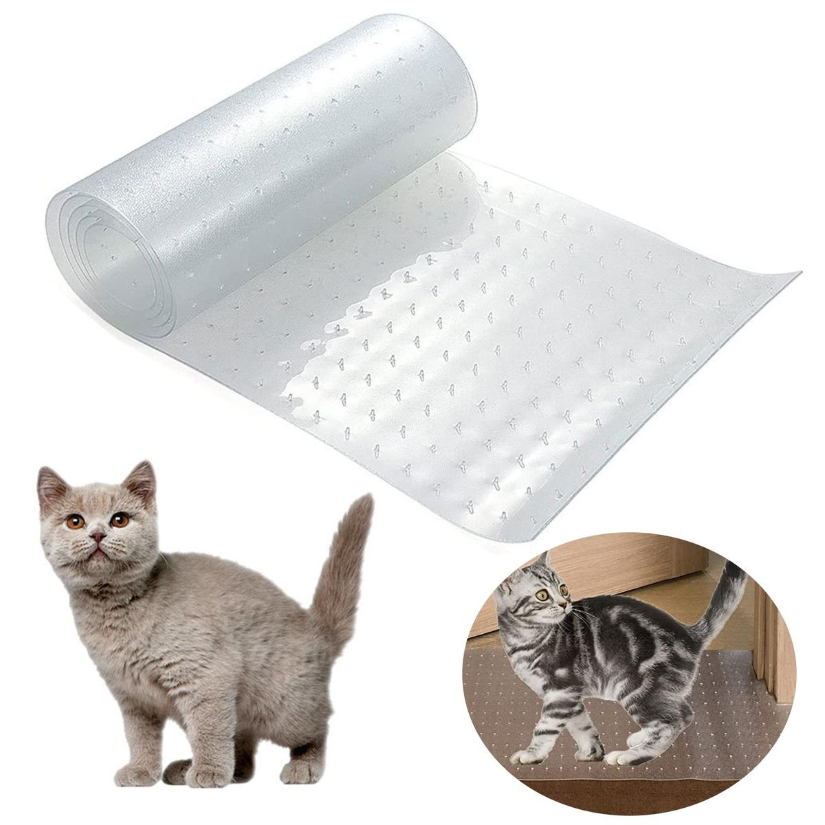 Carpet Protective Cover Heavy-Duty Clear Pet Cat Carpet Protector Cover