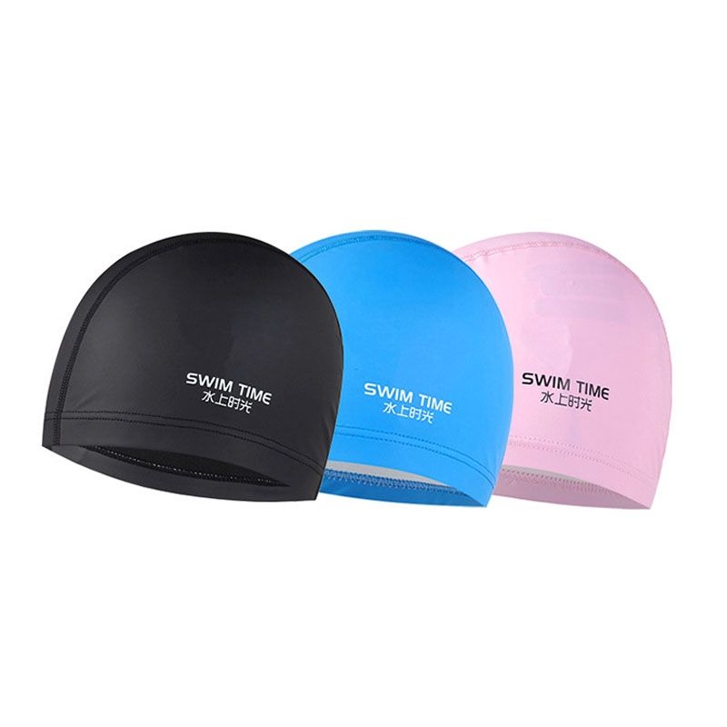 PU Coated Waterproof Enlarged Swimming Cap