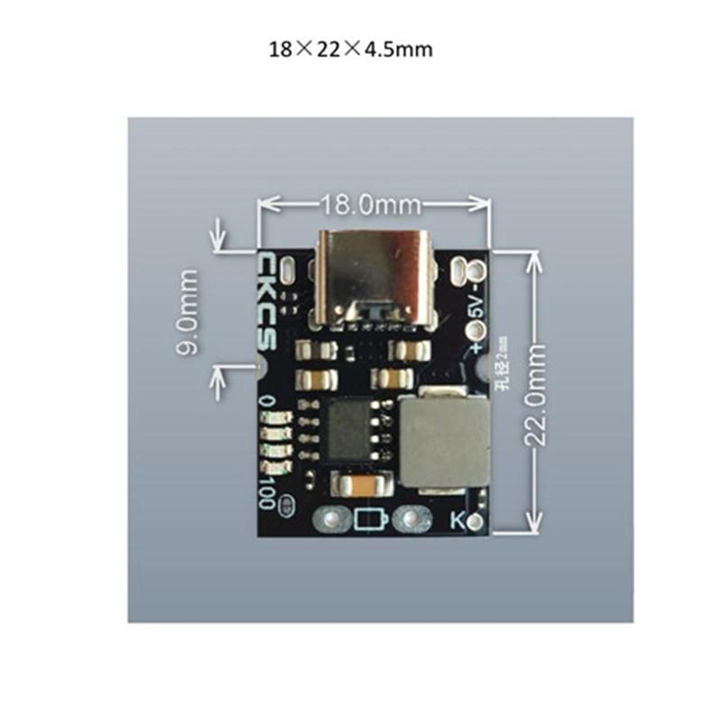 CKCS Type-C USB 5V 2A 1S Single String Lithium Battery Charge Discharge Module Charging Protection Board Boost Converter POWER