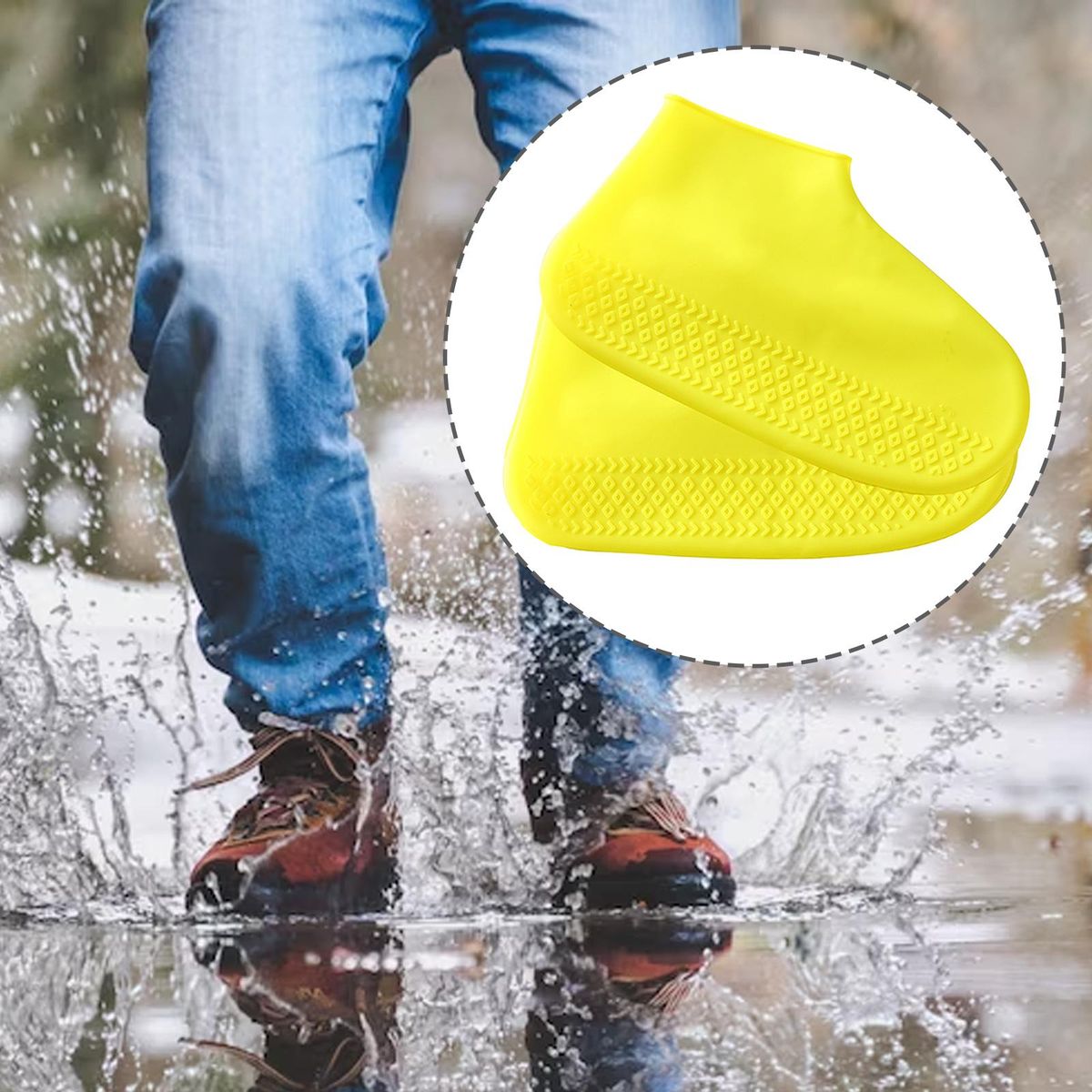 Waterproof Silicone Shoe Covers For Rain Travel Rubber
