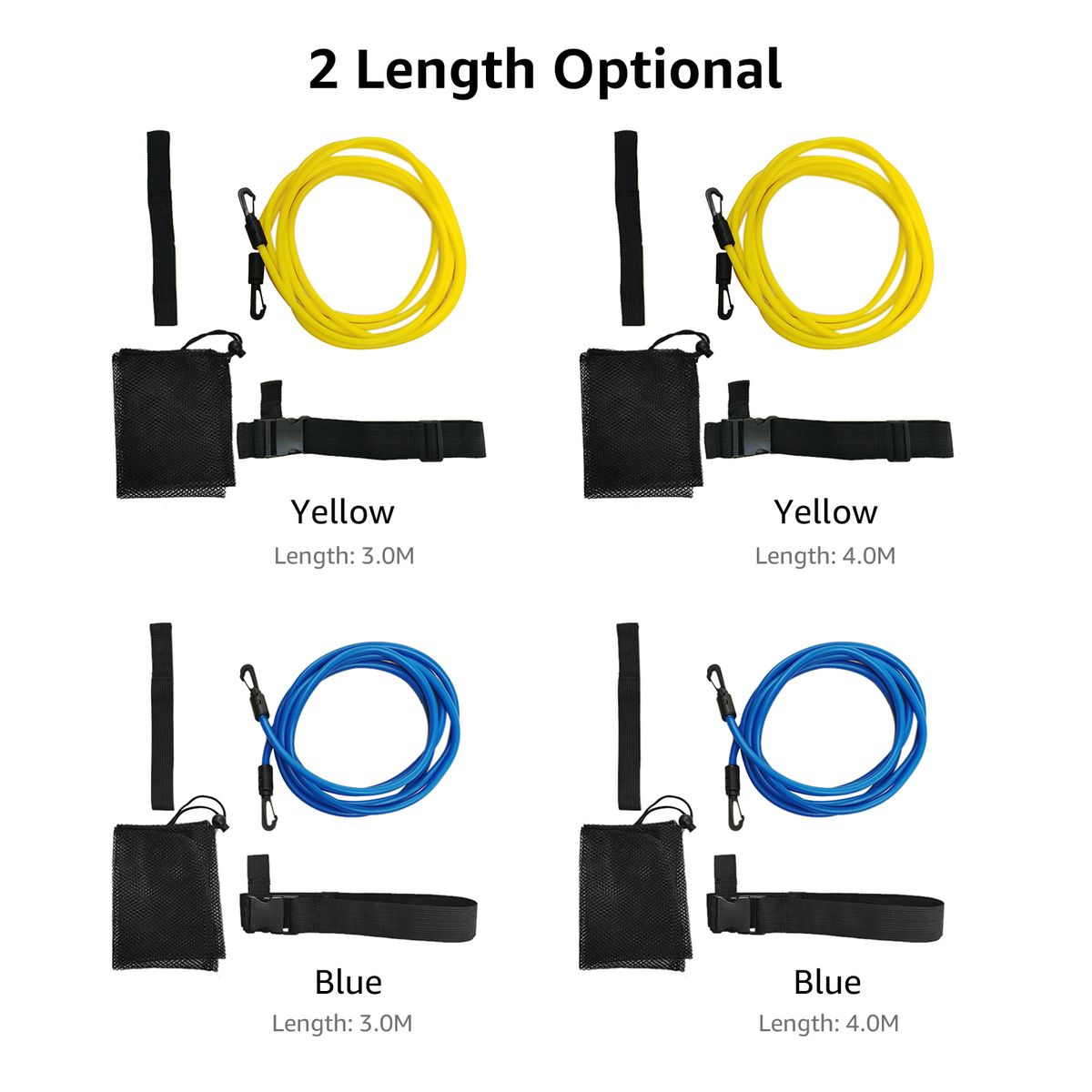 Adjustable Swim Training Resistance Elastic Belt Swimming