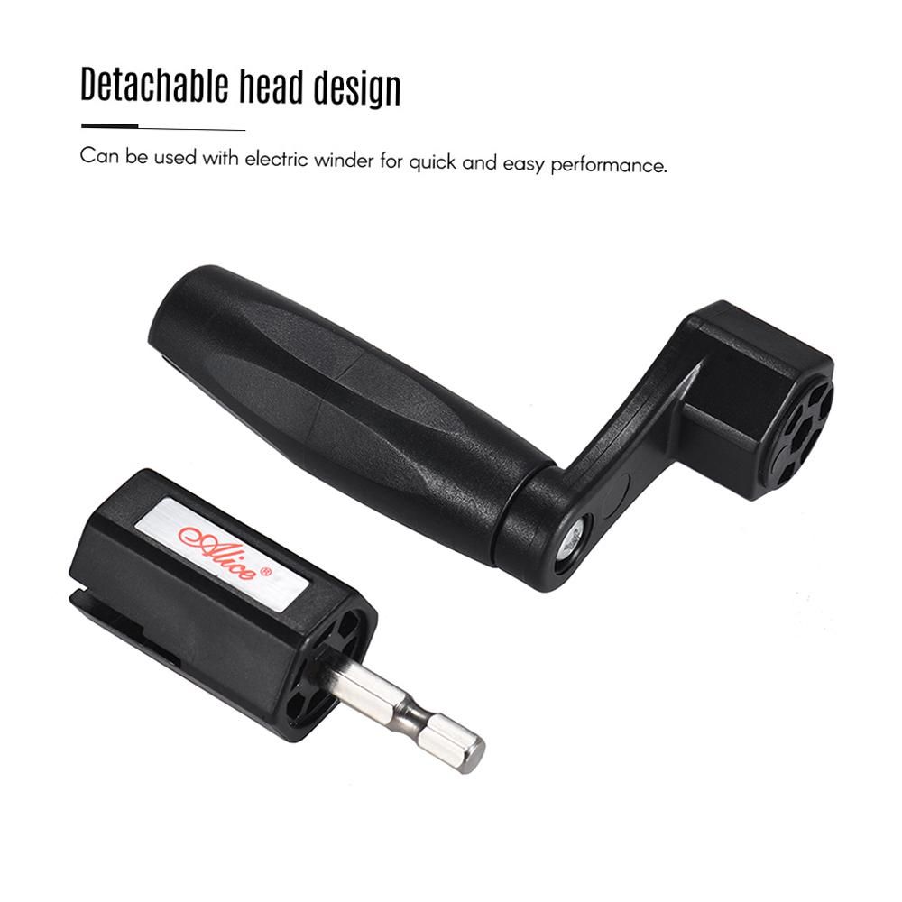 Alice A009CP Multifunctional Guitar String Peg Winder Bridge Pin Puller Electric Screwdriver Drill Bit Guitar Repair Maintenance Tool Luthier Tool
