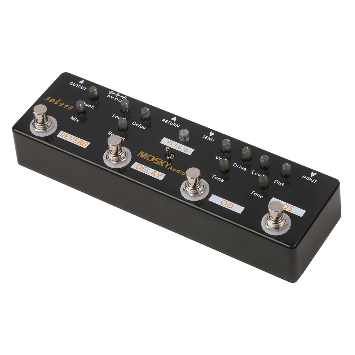 MOSKY Audio SOL918 5-in-1 Multi Effect Pedal Combined Effect
