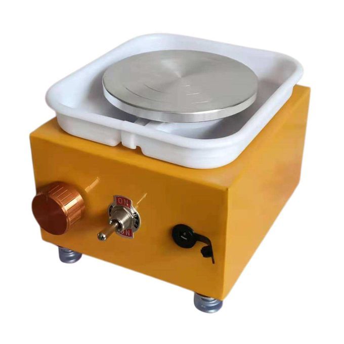 Pottery Wheel Machine Electric Mini With Turntable Tray For Yellow
