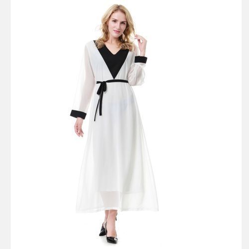 Women's Robe Dress-White