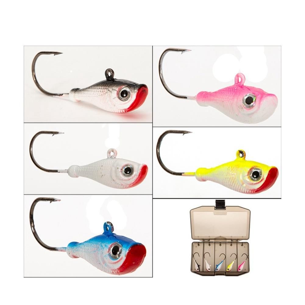 Jig Heads Ball Head Fishing Hooks Round Ball Head Jigs for