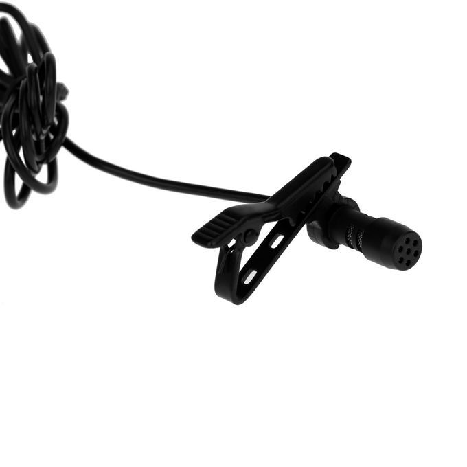 Super Lapel Lavalier Tie Clip Metal Mono Microphone 3.5mm