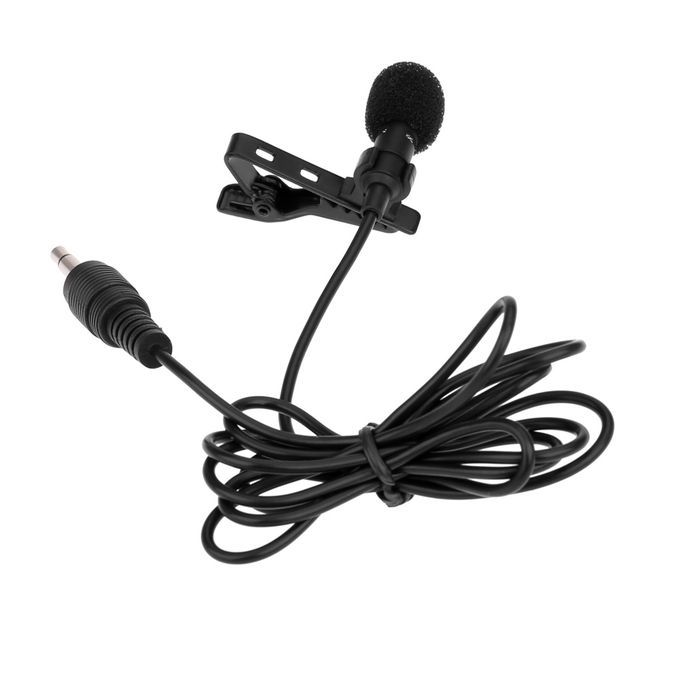 Super Lapel Lavalier Tie Clip Metal Mono Microphone 3.5mm