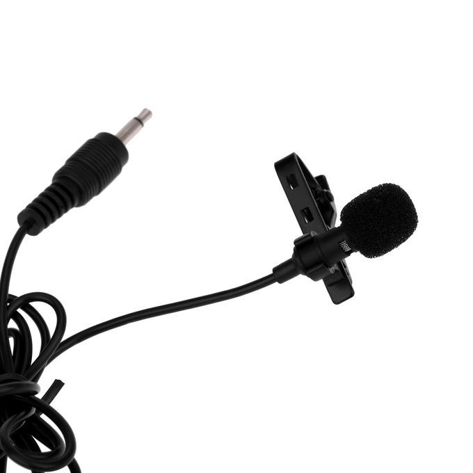 Super Lapel Lavalier Tie Clip Metal Mono Microphone 3.5mm