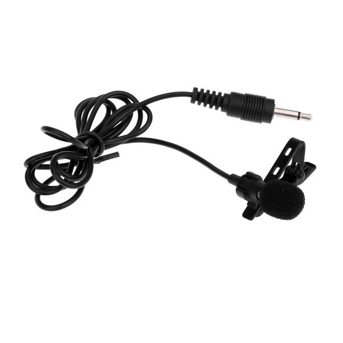 Super Lapel Lavalier Tie Clip Metal Mono Microphone 3.5mm