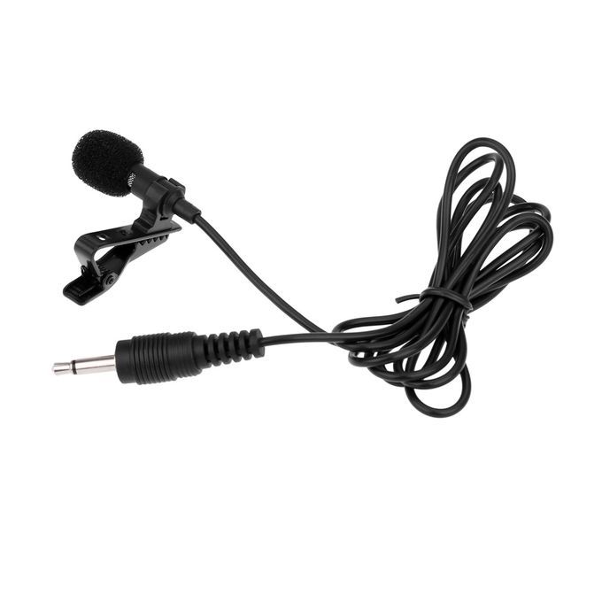 Super Lapel Lavalier Tie Clip Metal Mono Microphone 3.5mm