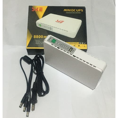 Mini DC UPS Portable Power Supply For Routers - CCTV - POS