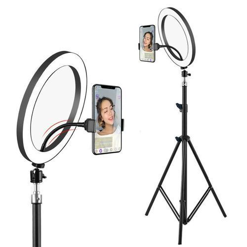33 Inches LED Ring Light Dimmable For DSLR/Camera/Smartphone/Youtube/Makeup With 2.1meter Tripod