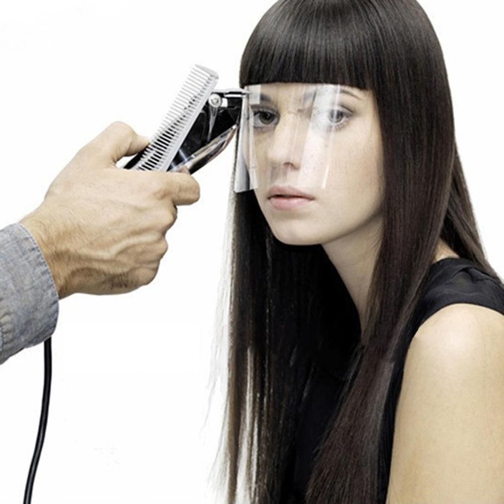 Hairspray Shield Mask Makeup Protector Barber Hairspray Shield Mask Bang Trim Hair Salon Face   Protection Mask