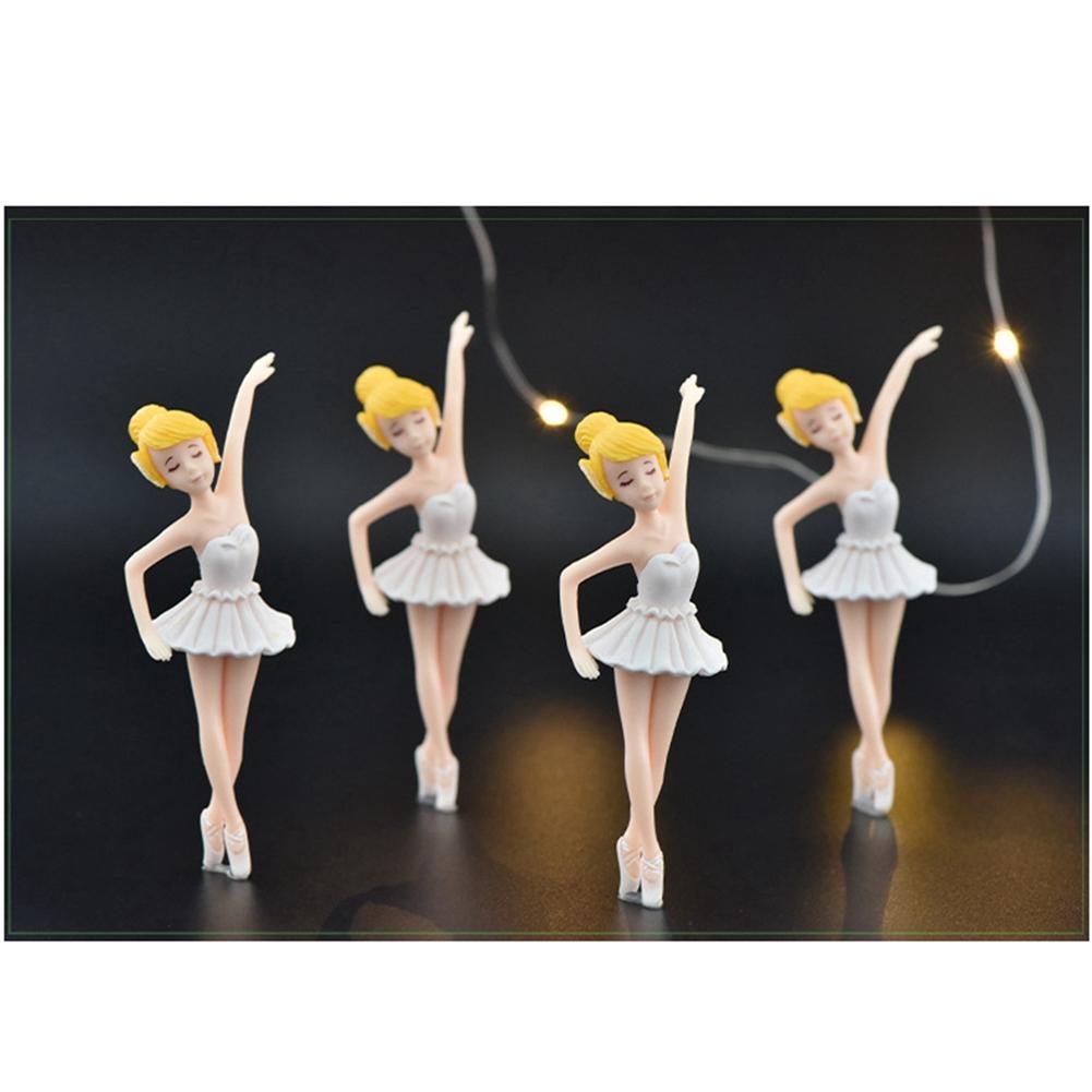4Pcs Miniature Ballet Girl Figure Desktop Collection Cake