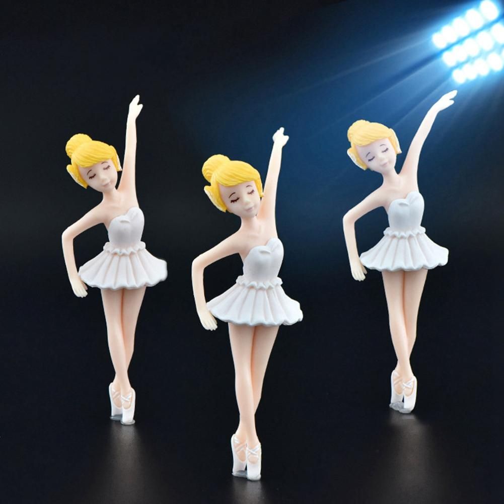 4Pcs Miniature Ballet Girl Figure Desktop Collection Cake