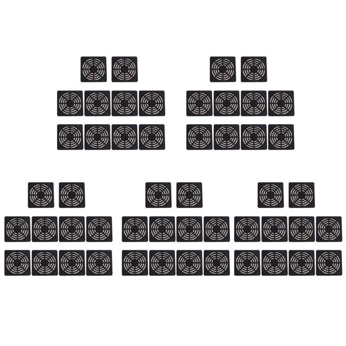 50Pcs Dustproof 60mm Case Fan Dust Filter Guard Grill Cover For