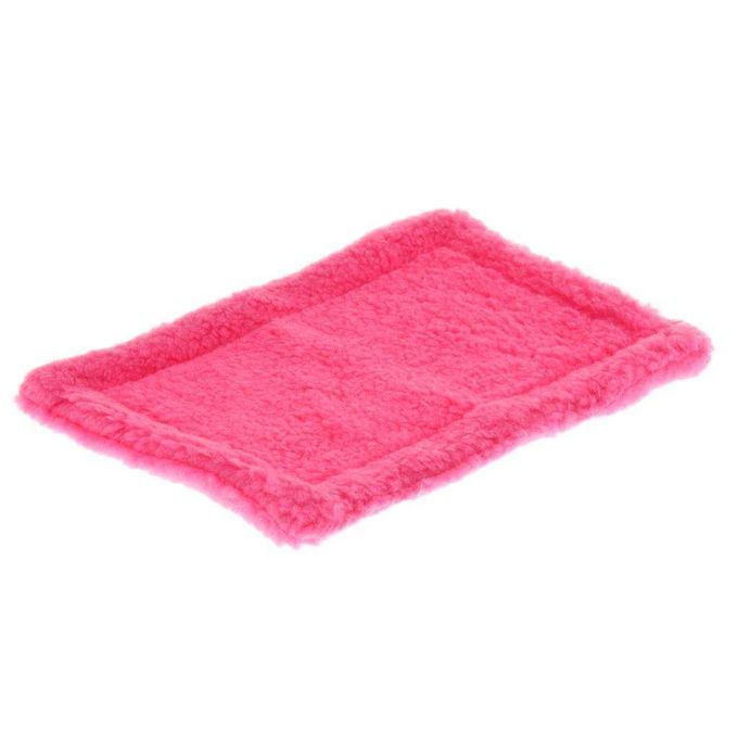 2PCS Cute Animal Rabbit Squirrel Hamster Washable Bed Winter Rose Red