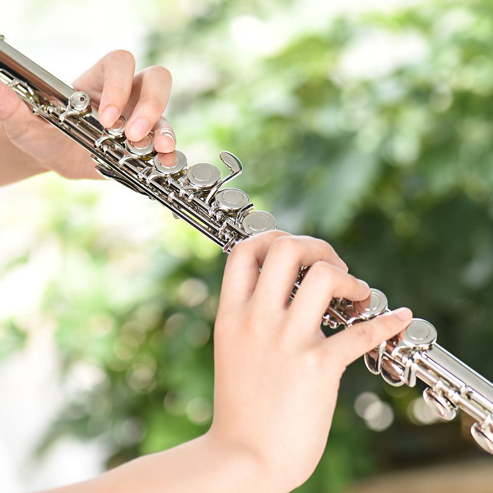 Western Concert Flute Nickel Plated 16 Holes C Key