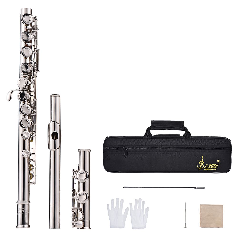 Western Concert Flute Nickel Plated 16 Holes C Key