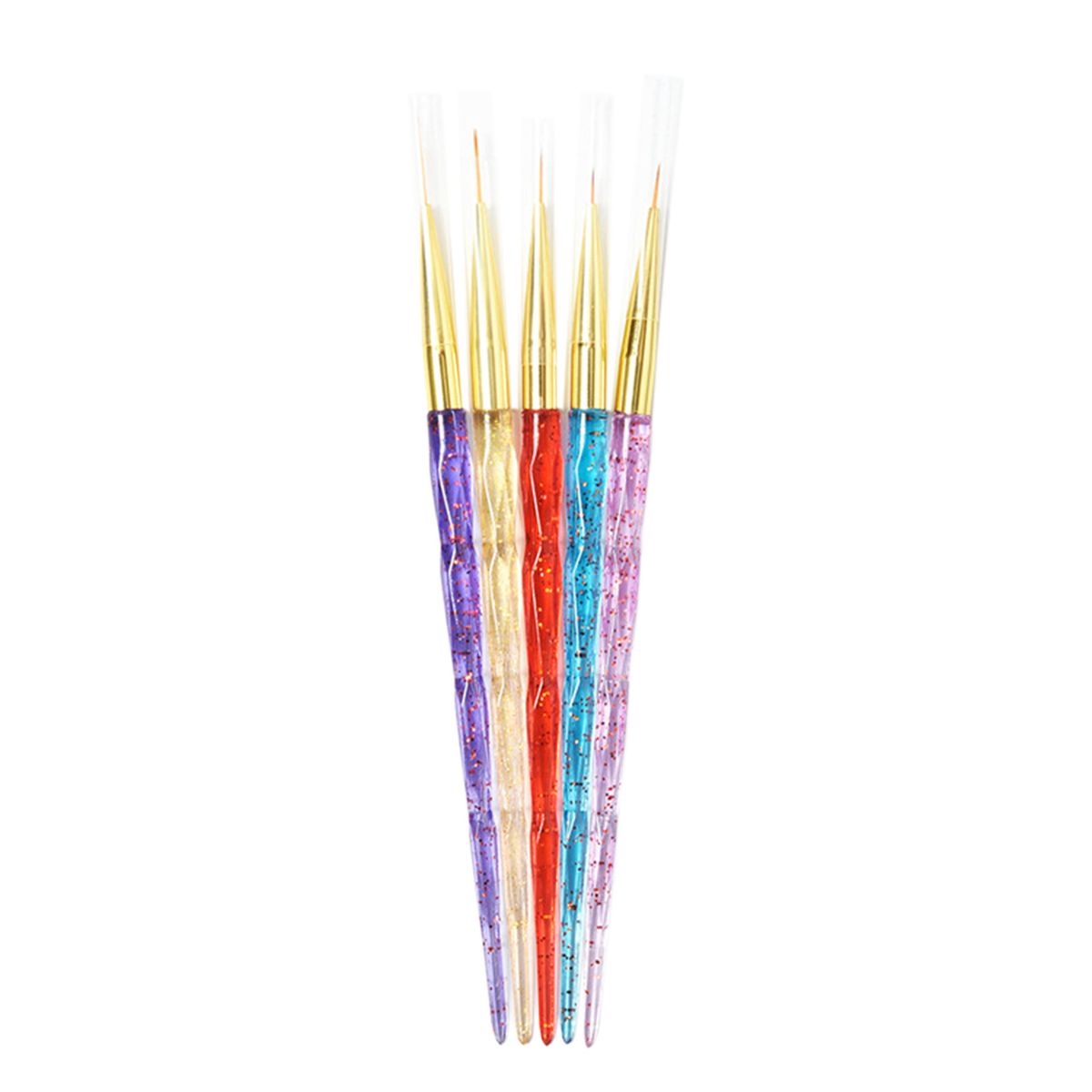 Nail Drawing Pen 5PCS Nail Pen Crystal Pens Brushes For Nail