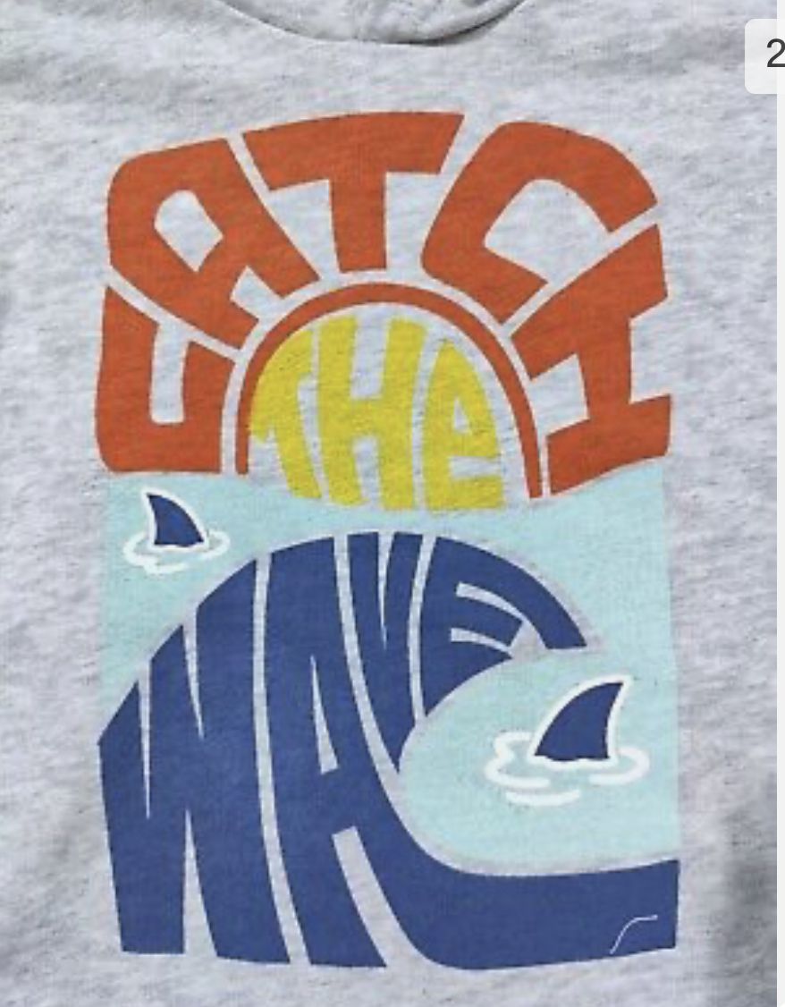 Catch The Waves Sleeveless Hooodie