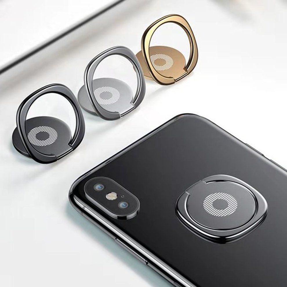 Finger Ring Holder 360 Degree Mobile Phone Smartphone Finger Stand Holder-black