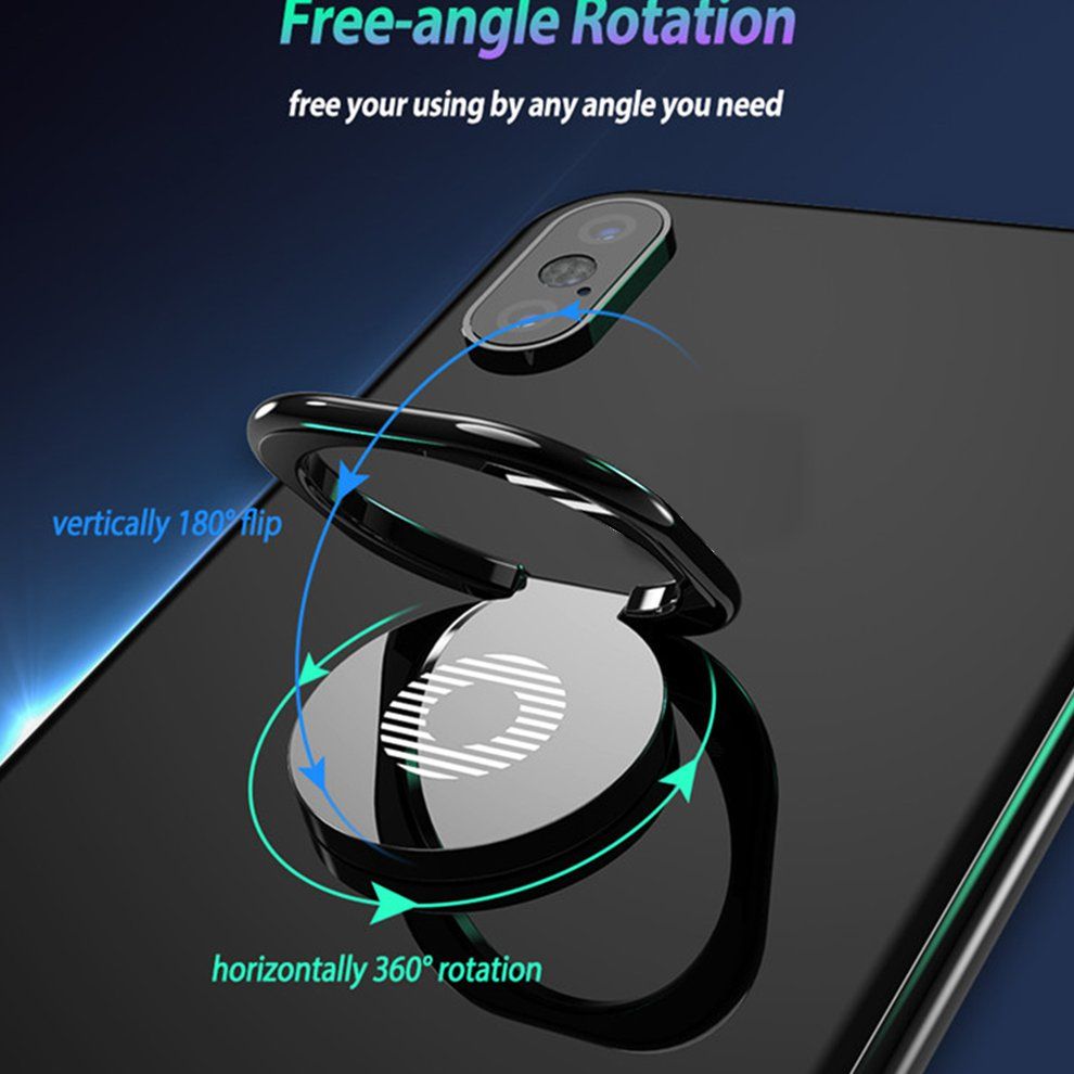 Finger Ring Holder 360 Degree Mobile Phone Smartphone Finger Stand Holder-black