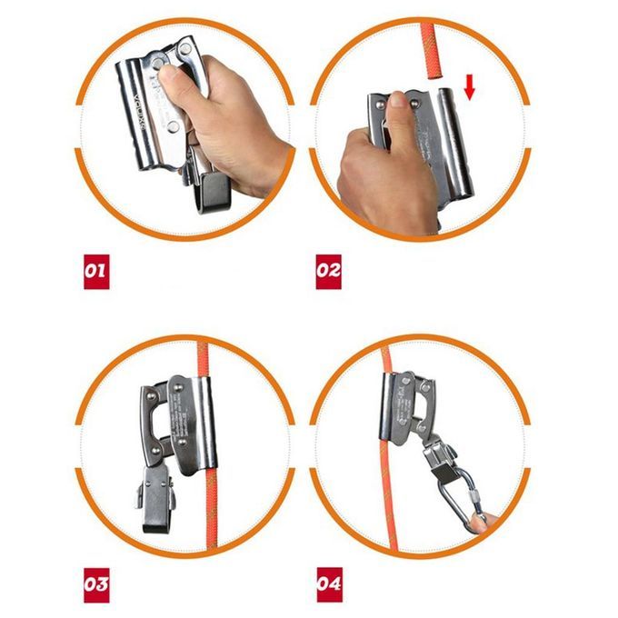Climbing Rope Grab Protecta Rappel Protector Fall Arrest   Safety Gear