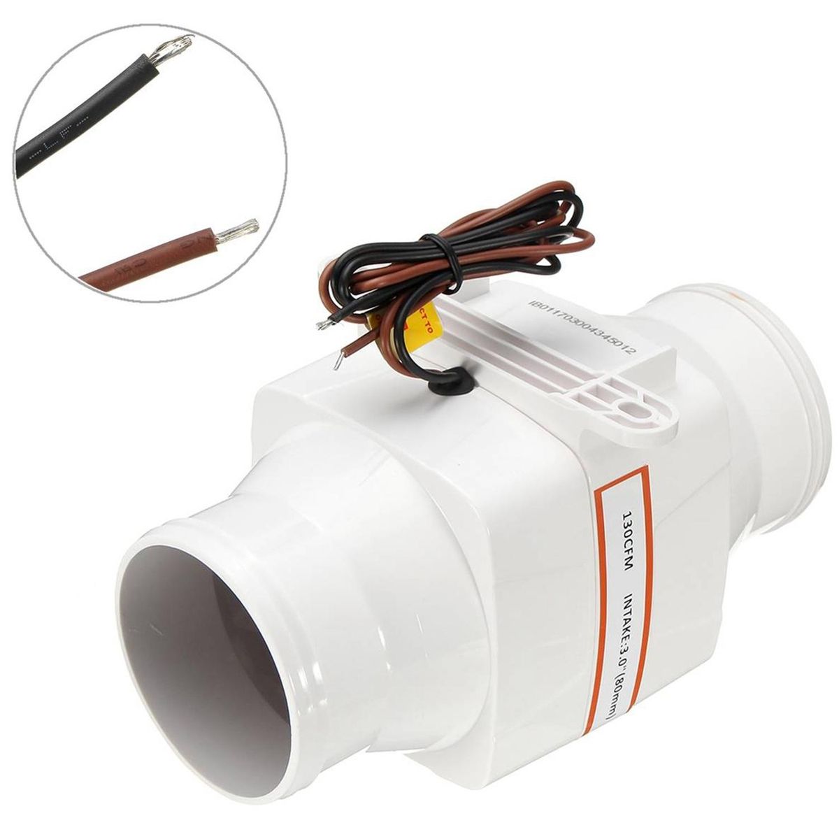 Air Blower Bilge Engine Marine Ventilation Fan Corrosion Resistant ABS