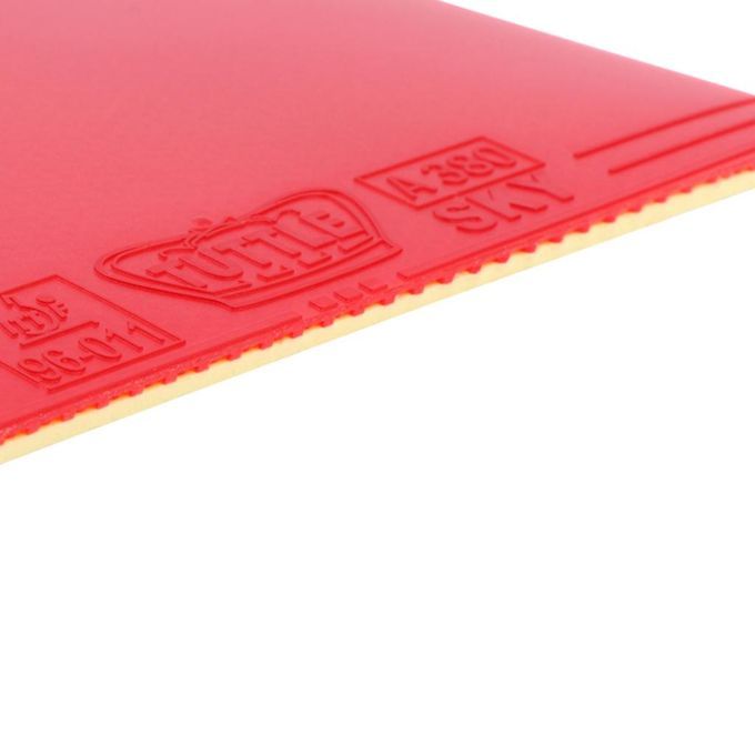 Table Tennis Bat 8 ​​x 8 Cm Sponge Rubber Replacement Rubber Red