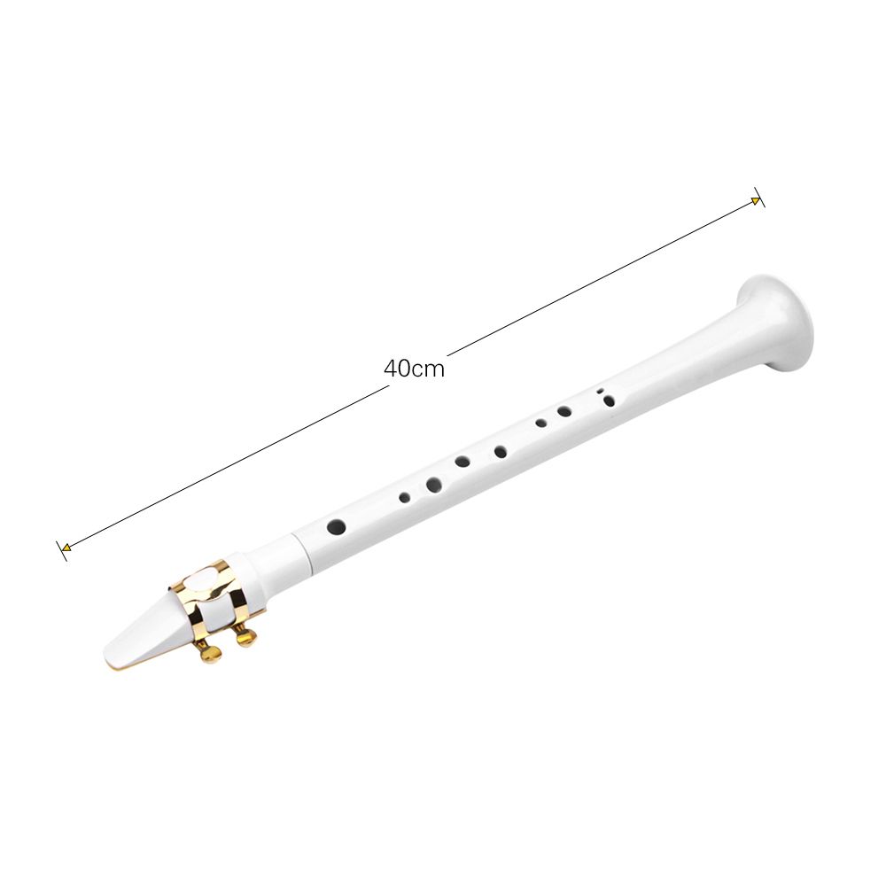 White Pocket Sax Portable Mini Saxophone Key Of C Little