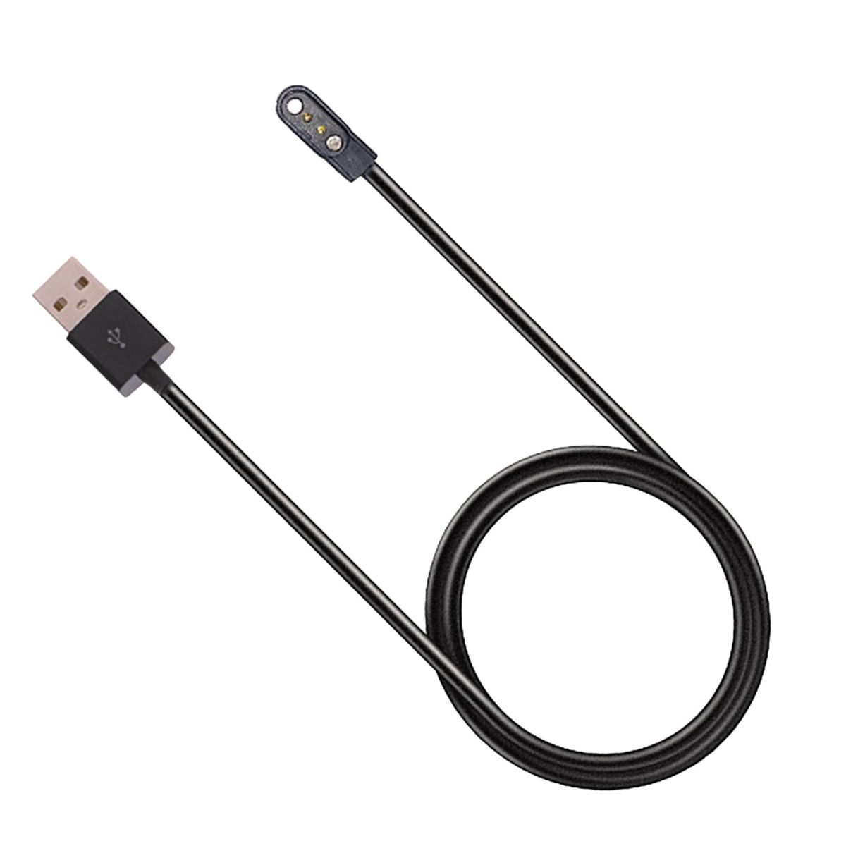 Watch Charging Cable Magnetic Safe PVC 2 Pin 2.84mm-Black
