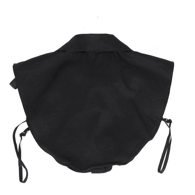 2/set Women's Detachable Collar Button Up Half Shirt Dickey Black
