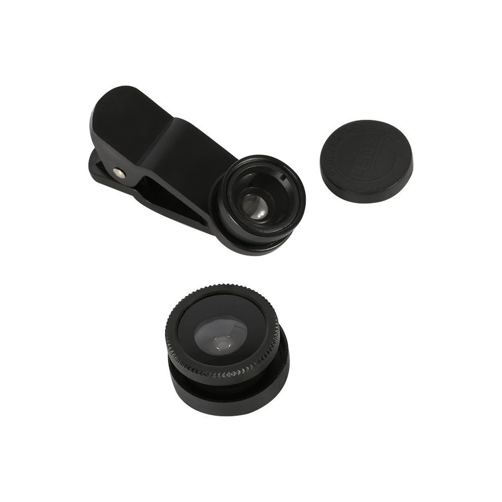 3-in-1 Multifunctional Phone Lens Kit Fish Lens+ro Lens + Wide Angle Lens