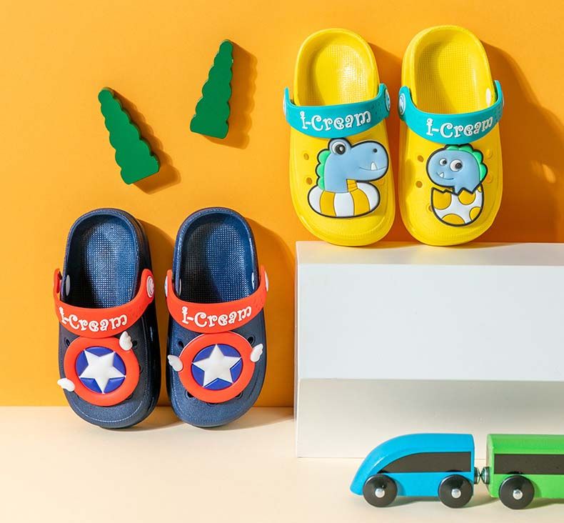 Soft Rubber PVC Children's Sandals Shoes Anti-slip Summer