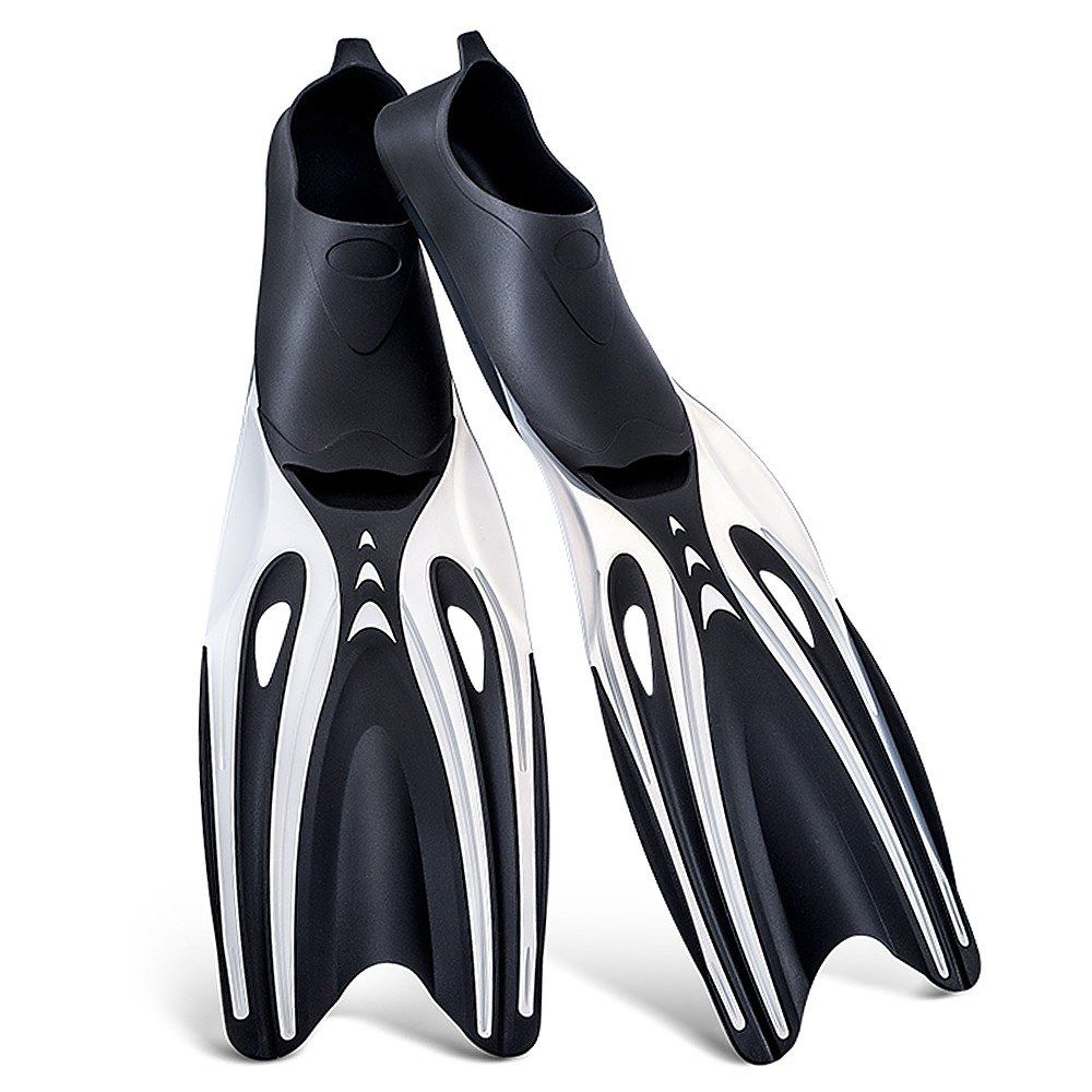 Adult Long Snorkeling Fins Full Foot Pocket Flippers Light