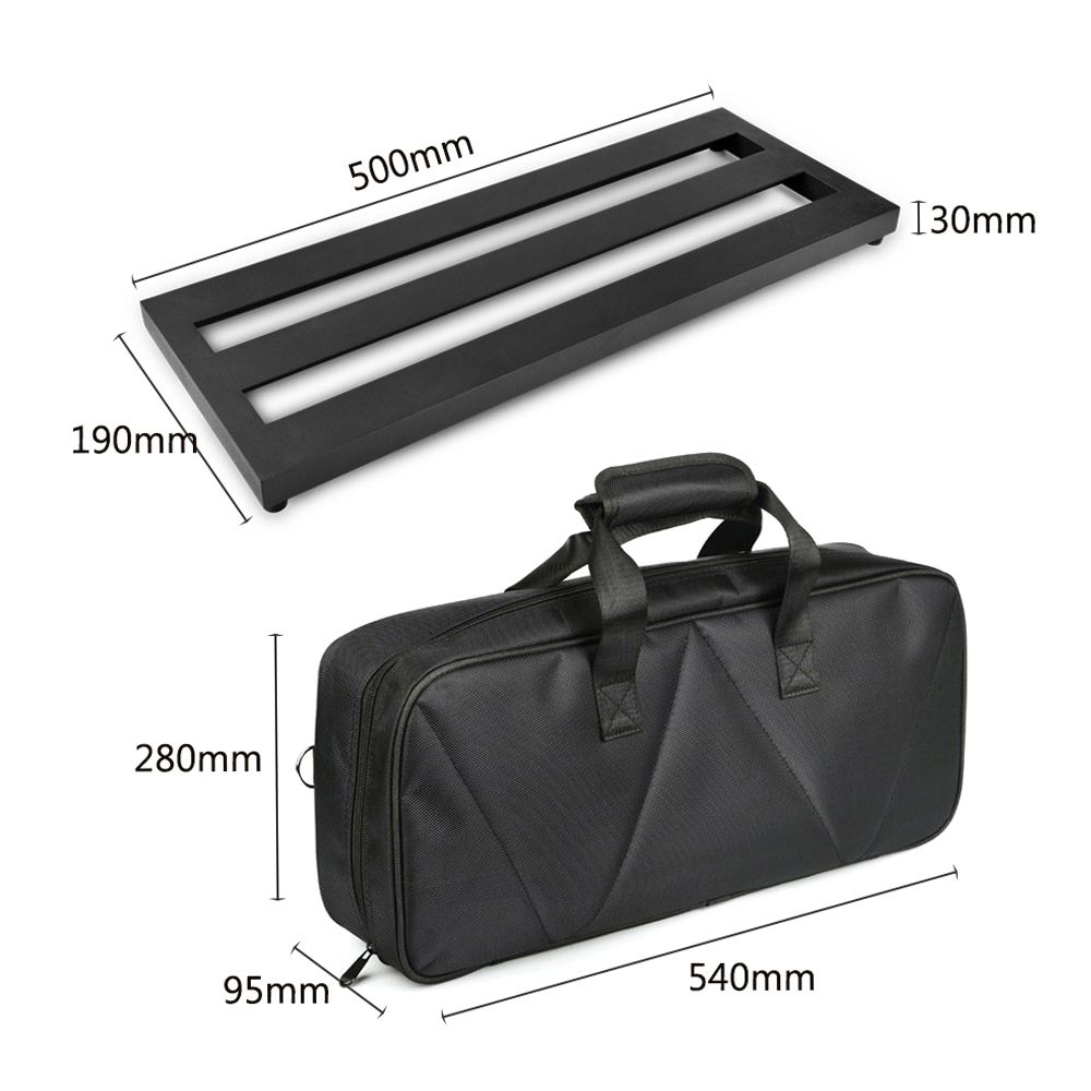 Medium Size Guitar Effect Pedal Board Aluminum Alloy