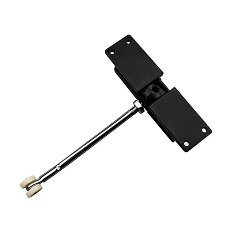 Door Closer Household Black Belt Wheel Adjustable Automatic Door Closing Light Zinc Alloy Spring Door Closer