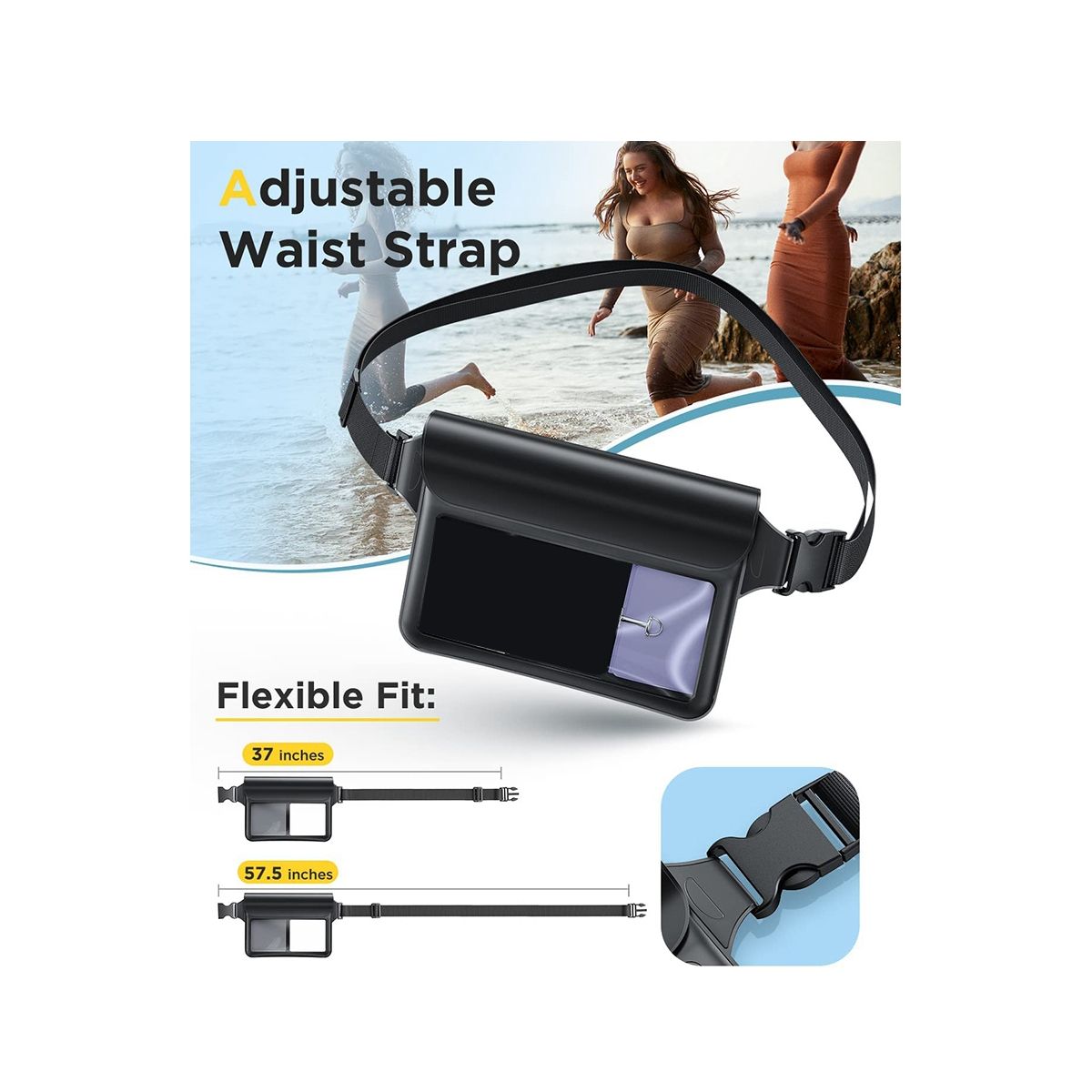 Waterproof Phone Pouch Bag, Keep Your Phone and Valuables