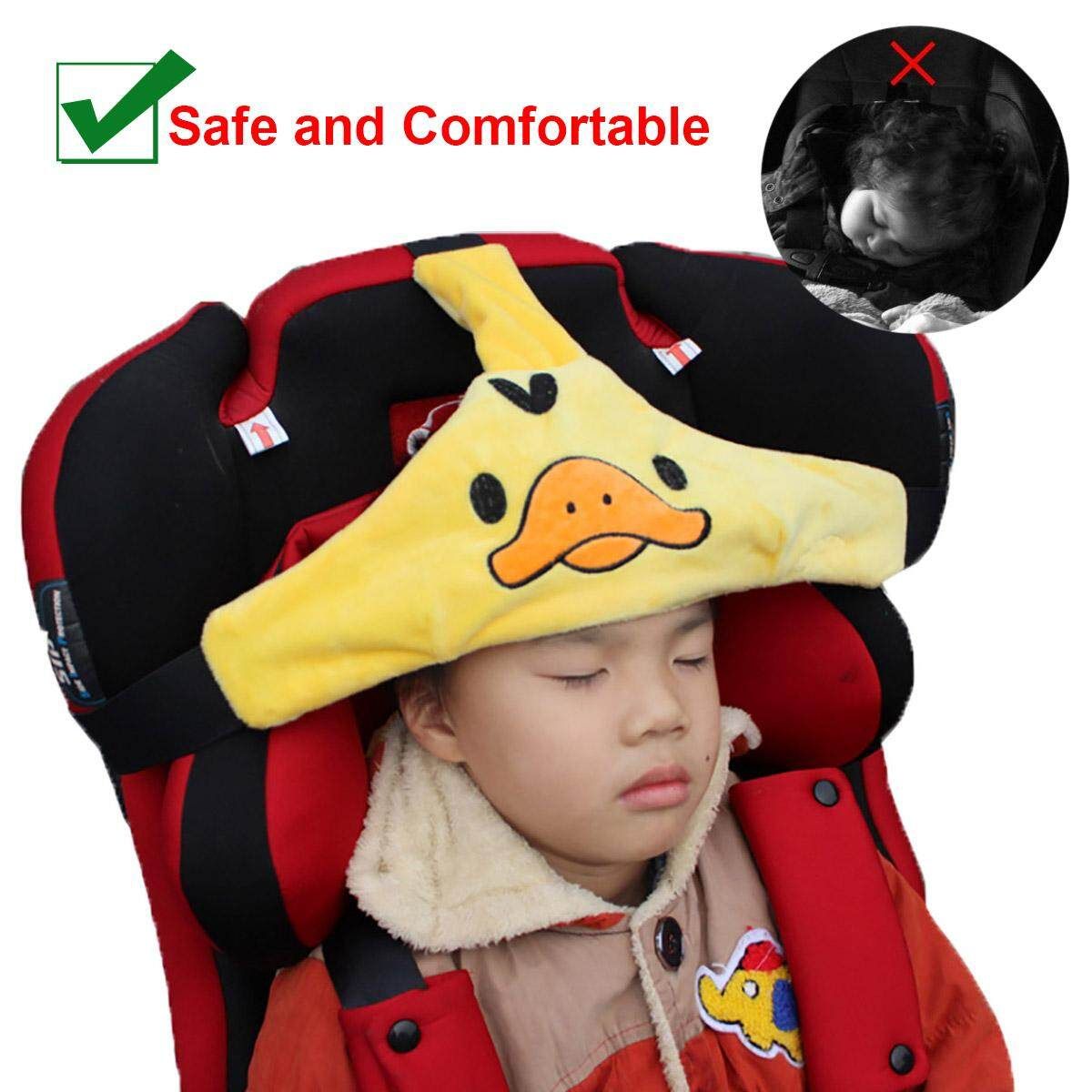 Baby Kids Head Neck Car Seat Belt Safety Headrest Pillow Pad Protector Yellow