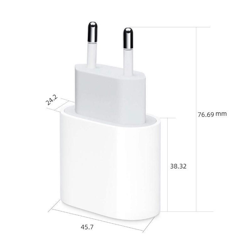European standard 20WPD adapter suitable for Apple iphone13/14 mobile phone type-c pd fast charging head wholesale With packaging (without packaging) CTC 20W (2 meters)