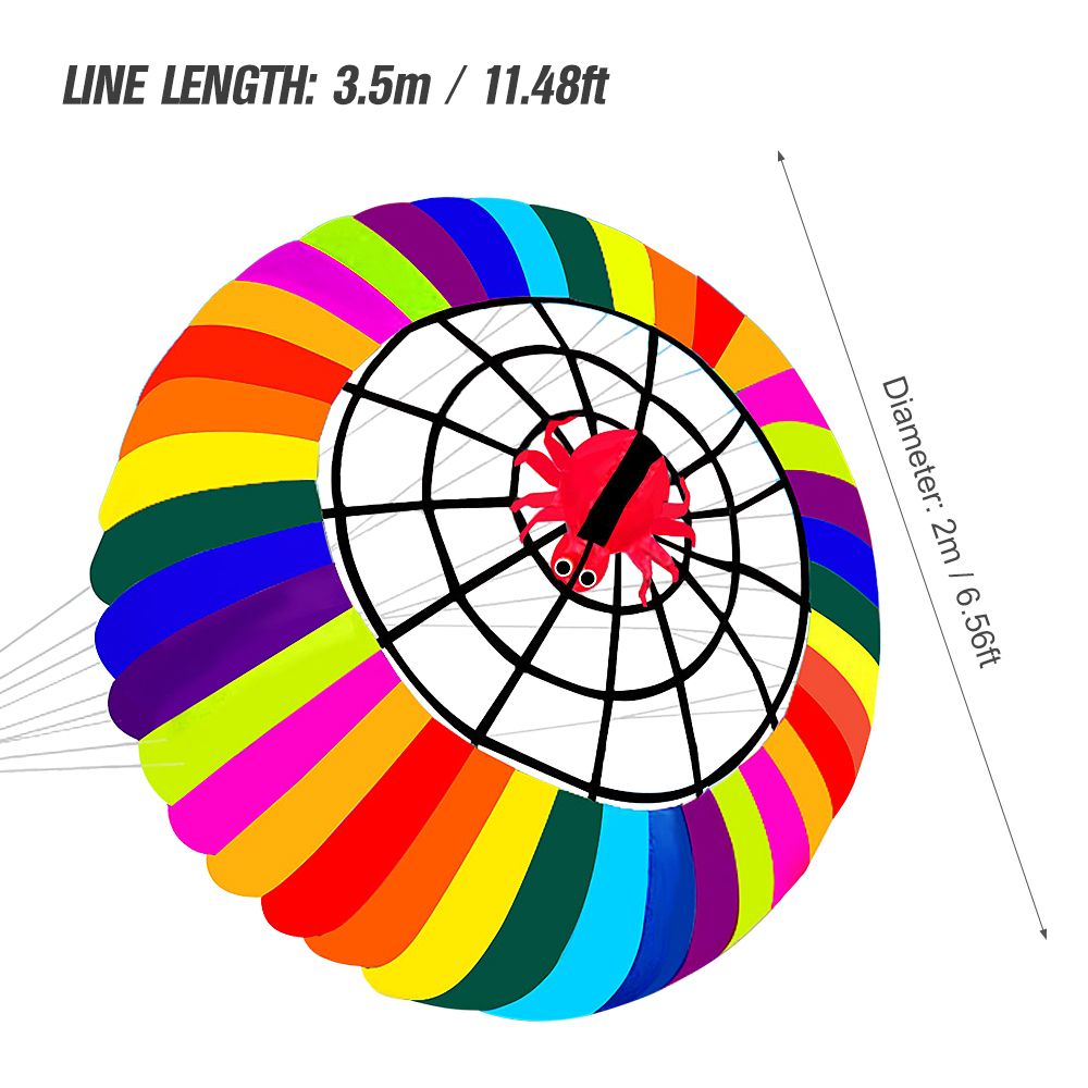 2m Large Kite Huge Rainbow Kite 78.7'' Colorful Kite Easy To